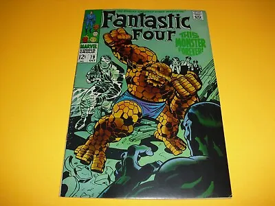 Buy Fantastic Four #79 In VF- 7.5 COND From 1968! Marvel Very Fine Unrestored B921 • 35.57£
