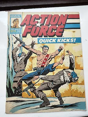 Buy Action Force Quick Kicks!  Marvel Comics #15 1987 • 2.25£