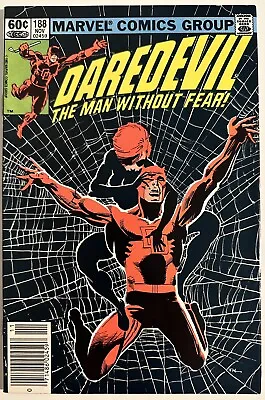 Buy Daredevil #188 VF+ (1982) 🔑: Iconic Frank Miller Cover, 1st App The Chaste • 11.95£