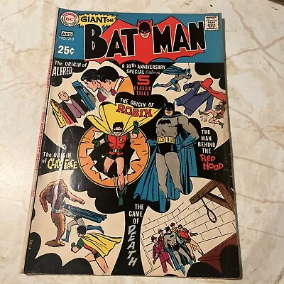 Buy BATMAN #213 Aug 1969 GIANT ORIGIN JOKER ROBIN CLAYFACE LATE SILVER GD+ GD/VG • 62.31£