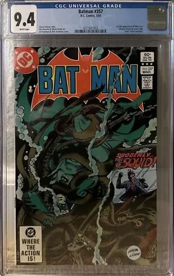 Buy Batman #357 CGC 9.4 - 1st Killer Croc, 1st Jason Todd KEY 🔑🔑🔑 • 160.85£