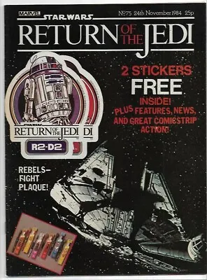 Buy Star Wars Return Of The Jedi #75 Weekly VG (1984) Marvel Comics UK • 3.75£