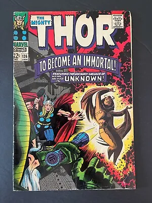 Buy Thor #136 - To Become An Immortal! (Marvel, 1962) VG+/F • 16.67£