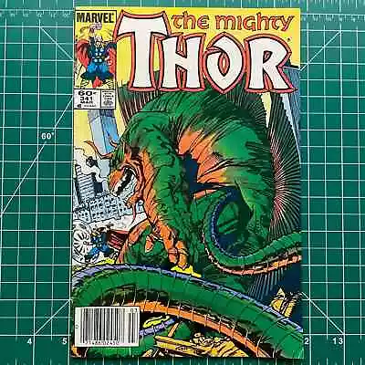Buy The Mighty Thor #341 NEWSSTAND (1984) Superman Clark Kent Crossover Mid Grade • 7.19£