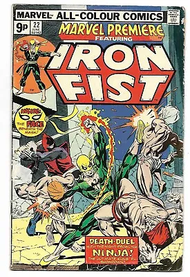 Buy MARVEL PREMIERE #22 Pence Copy VG Minus (3.5) Back Issue IRON FIST • 6.99£