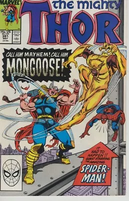 Buy ⚒THE MIGHTY THOR⚒ Vol 1, Issue 391:The Madness Of Mongoose-Marvel, May 1988-VG/F • 3.75£