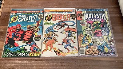 Buy Marvel's Greatest Comics Starring The Fantastic Four 40, 55, 88 Lot • 8.03£
