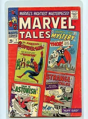 Buy Marvel Tales # 7 ( 1966 ) Vf+ Spider-man, Thor, Human Torch + The Wasp Re-prints • 47.66£