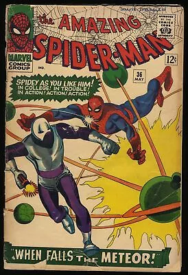 Buy Amazing Spider-Man #36 GD- 1.8 1st Appearance Looter! 1966! Marvel 1966 • 33.63£