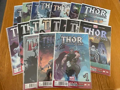 Buy Thor: God Of Thunder #1-19 Near Complete 1st Print Signed Marvel Comics • 520£