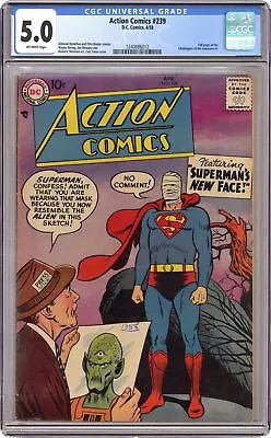 Buy Action Comics #239 CGC 5.0 1958 1240886012 • 110.69£