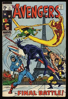 Buy Avengers #71 FN- 5.5 1st Appearance Invaders Black Knight Joins! Marvel 1969 • 43.36£