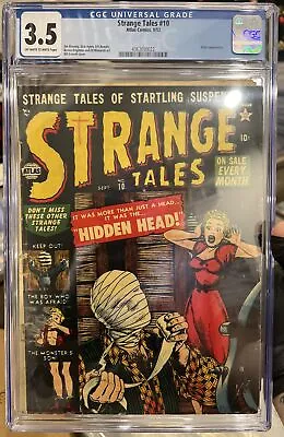 Buy Strange Tales #10 CGC 3.5 Atlas Comics 1952 Pre Code Horror (Off White To White) • 237.17£