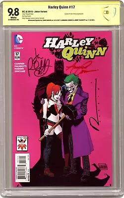 Buy Harley Quinn #17B Risso Variant CBCS 9.8 SS Hardin/Conner/Palmiotti 2015 • 91.94£