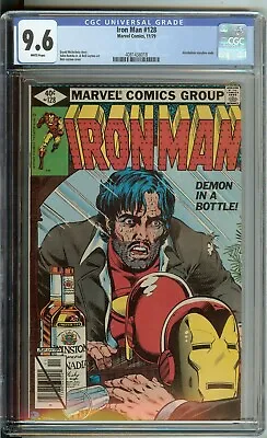 Buy Iron Man #128 CGC 9.6 1979 Marvel Comic White Pages Demon In A Bottle • 390.27£