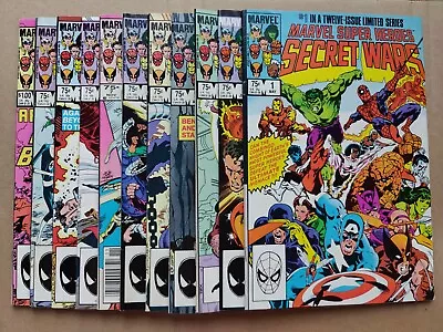 Buy Marvel Super Heroes Secret Wars 1-12 (#8 Missing) 1984 2 3 4 5 6 7 9 10 11 (2) • 126.30£