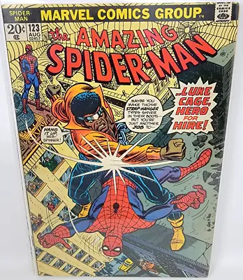 Buy Amazing Spider-man #123 Gwen Stacy Funeral, Luke Cage Appearance *1973* 5.0 • 63.24£