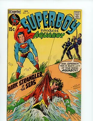 Buy Superboy Introduces Aquaboy #171 - Dark Strangler Of The Seas! (7.5/8.0) 1971 • 16.01£