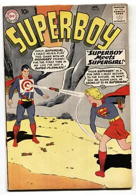 Buy Superboy #80--1960--DC--Supergirl--Silver-Age--comic Book--VG • 78.51£