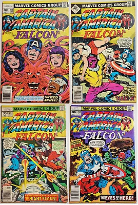 Buy CAPTAIN AMERICA And The FALCON LOT #210, 211, 212, 213 JACK KIRBY 1977 • 10.35£