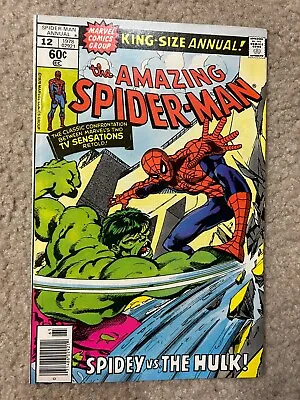 Buy Amazing Spider-Man Annual #12  Incredible Hulk! Marvel 1978 Bronze Age Comic • 20.56£