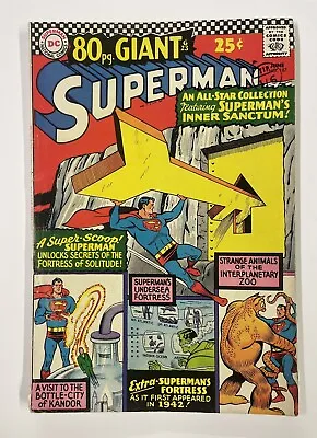 Buy Superman; Vol 1 #187. June 1966. Dc. Vg/fn. 80 Page Giant! Binder! Siegel! Swan! • 25£