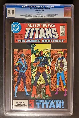 Buy Tales Of The Teen Titans #44 CGC 9.8 White Pages 1st App Nightwing & Jericho DC • 279.82£