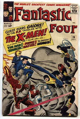 Buy Fantastic Four #28 1964- X-MEN CROSSOVER Marvel Comic Book • 236.51£