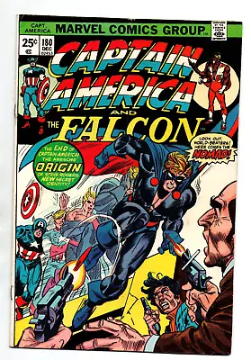 Buy Captain America #180 - 1st Appearance Nomad - KEY - MVS - Falcon - 1974 - FN • 31.66£