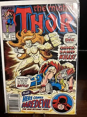 Buy Marvel Comics The Mighty Thor #392 Daredevil 1st App Quicksand Comic Book 1988 • 4.36£