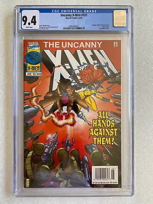 Buy Uncanny X-Men #333 CGC 9.4 Newsstand! 1996 - Onslaught Cameo • 59.37£
