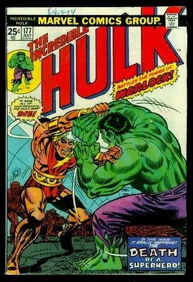 Buy Marvel Comics The Incredible HULK #177 Warlock FN 6.0 • 31.62£