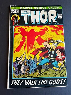 Buy  Thor #203 - 1st Team Appearance Of The Young Gods (Marvel, 1972) VG+ • 4.29£