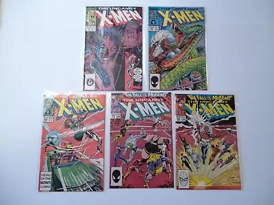 Buy Lot X 5 Marvel Comics The Uncanny X-Men #220,223,224,225,227 (1987/1988) • 19.99£