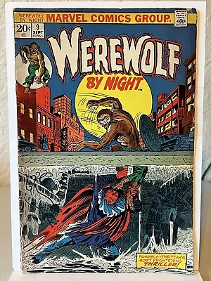 Buy Werewolf By Night #9 * 1st App Sarnak * Marvel 1973 Bronze Age Horror! && • 7.90£