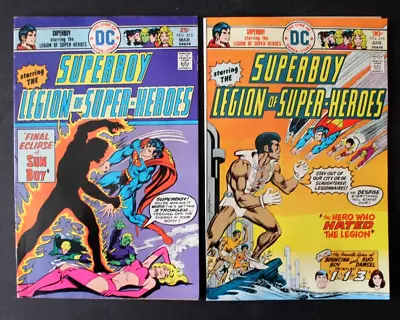 Buy Superboy Legion Of Super-heroes # 215 & 216   Fn   Dc Comics 1976 • 9.47£