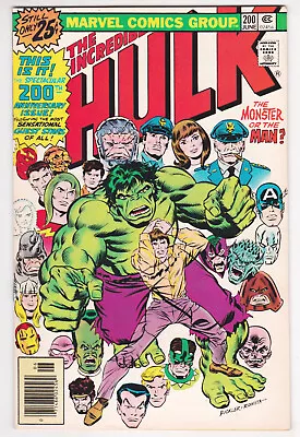 Buy Incredible Hulk #200 Very Fine Plus 8.5 Anniversary Issue Sal Buscema Art 1976 • 28.50£