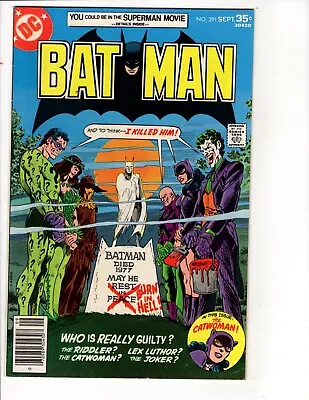 Buy Batman #291 DC Comics Sept 1977 • 34.13£