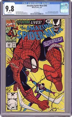 Buy Amazing Spider-Man #345D CGC 9.8 1991 4347876013 • 75.62£