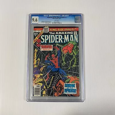 Buy Amazing Spider-Man Annual #11 Vol 1. CGC 9.6 Slabbed Comic. 1977 Cent Copy • 115£