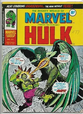 Buy The Mighty World Of Marvel #171 Hulk VG (1976) Marvel Comics UK • 2£