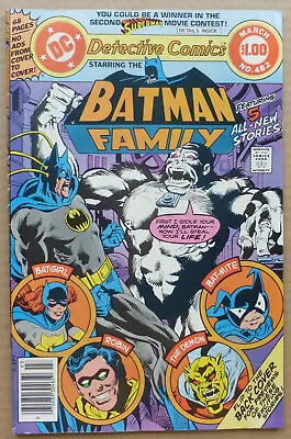 Buy Detective Comics #482, Big  Batman  Issue With  Bat-mite  And  Batgirl , 1979. • 20£