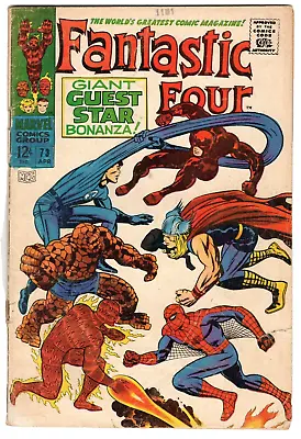 Buy Fantastic Four #73, Good - Very Good Condition - Missing Center Page • 16.60£