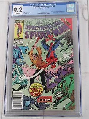 Buy The Spectacular Spider-Man #147 CGC 9.2 WP Feb. 1989 Marvel 3946986023 Newsstand • 40.25£