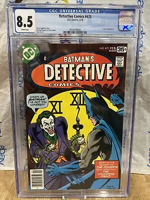 Buy Detective Comics 475 Cbcs 8.5 Classic Joker Laughing Fish Cover NEWSTAND EDITION • 189.01£