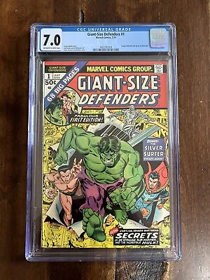 Buy Giant Size Defenders #3 CGC 7.0 1975 1st App. Korvac! • 98.83£