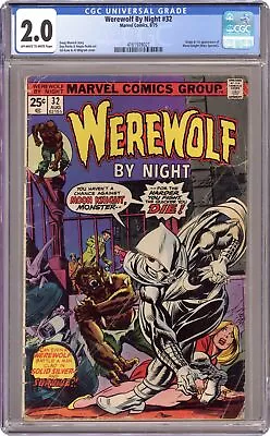 Buy Werewolf By Night #32 CGC 2.0 1975 4161978021 1st App. Moon Knight • 387.77£