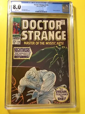 Buy Doctor Strange #170 1st Cover Appearance Of Nightmare CGC 8.0 Marvel 1968 • 110.42£