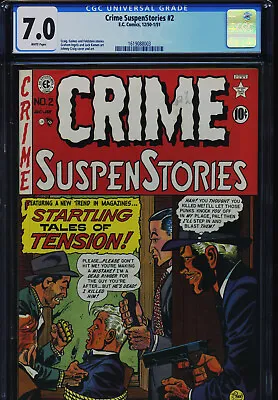 Buy CRIME SUSPENSTORIES #2 - CGC-7.0, WP  - EC - Golden Age • 794.56£