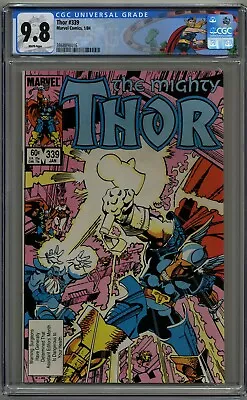 Buy Thor #339 Cgc 9.8  White Pages Marvel Comics 1984 • 79.95£